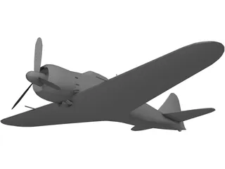 A6M Zero 3D Model preview