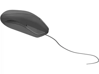 Optical Mouse 3D Model preview