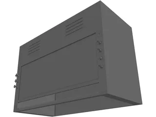 6 Inch Laboratory Fume Hood 3D Model preview