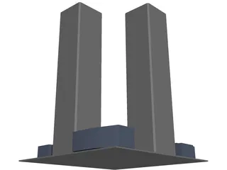 Twin Tower 3D Model preview