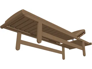 Chaise Longue 3D Model preview