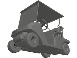 Golf Cart 3D Model preview