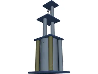 Cat Tree 3D Model preview