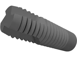 Dental Implant 3D Model preview