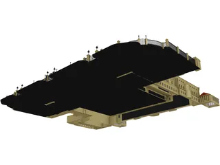 Palace Buckingham 3D Model preview