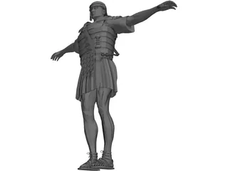 Roman Soldier 3D Model preview