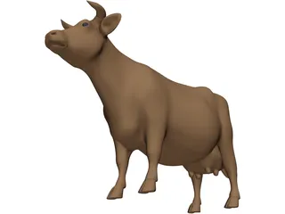 Young Cow 3D Model preview