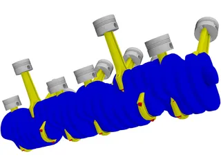 V12 Engine 3D Model preview