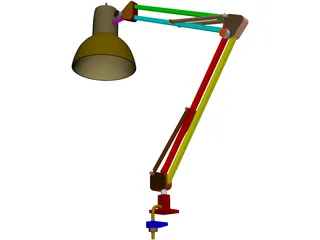 Lamp Gooseneck 3D Model preview