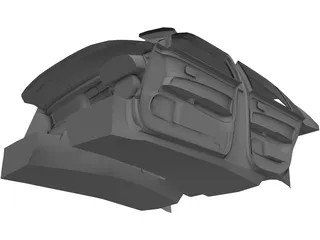 Interior Infiniti Q45 (1994) 3D Model preview