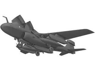 Grumman EA-6B Prowler 3D Model preview