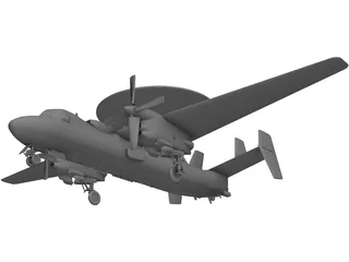 Grumman E-2C Hawkeye 3D Model preview