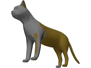 Cat 3D Model preview