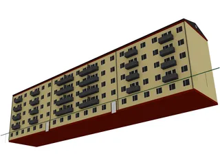 Building Apartment 3D Model preview