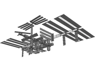 International Space Station 3D Model preview