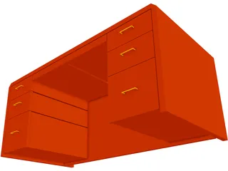 Desk 3D Model preview