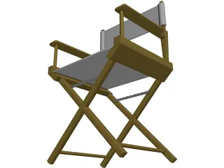 Chair Directors 3D Model preview