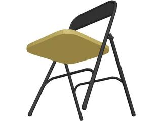 Chair Folding 3D Model preview