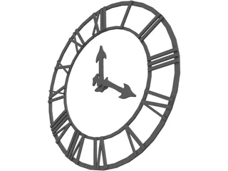 Clock 3D Model preview
