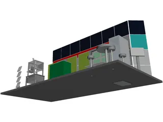Trade Show Booth 3D Model preview