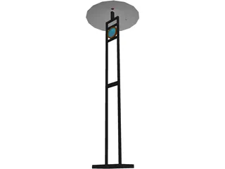 Lamp Floor 3D Model preview