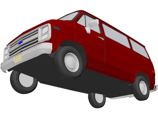 Chevrolet Van (1985) 3D Model preview