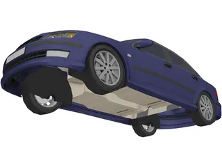 SAAB 9-3 3D Model preview