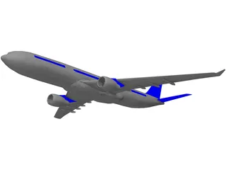 Airbus A330 3D Model preview