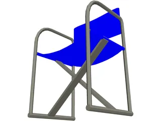 Chair Folding 3D Model preview