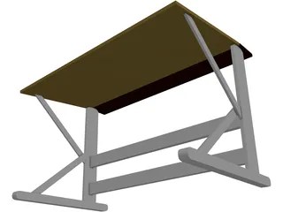 Desk 3D Model preview