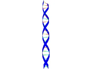 DNA Strand 3D Model preview