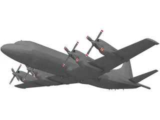 Lockheed P-3C Orion 3D Model preview
