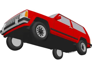 Jeep Cherokee (1994) 3D Model preview