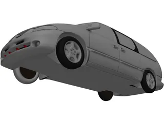Dodge Caravan (1999) 3D Model preview