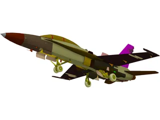 F-18D 3D Model preview