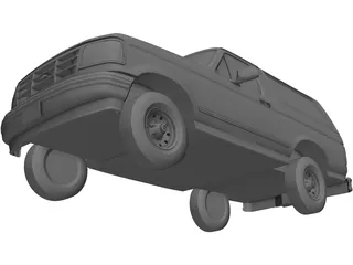 Ford Bronco (1995) 3D Model preview