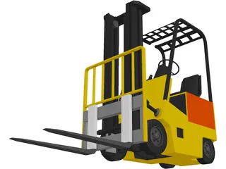 Forklift Yale Yard 3D Model preview