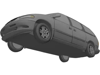 Dodge Caravan (1996) 3D Model preview