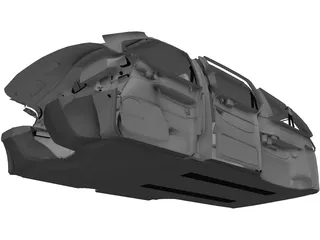 Interior Dodge Caravan (1996) 3D Model preview