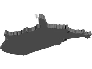 United States Continental 3D Model preview