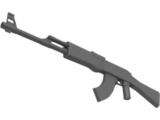AK-47 3D Model preview