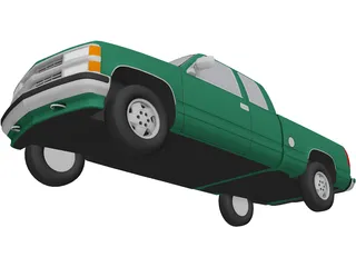 Chevrolet Extended Cab Full-Size Pickup (1994) 3D Model preview