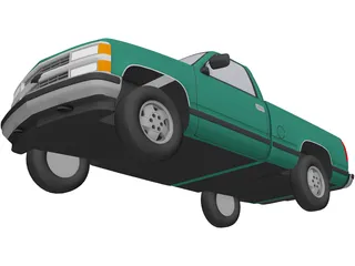 Chevrolet Full-Size Pickup (1994) 3D Model preview