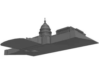 US Capitol Building 3D Model preview