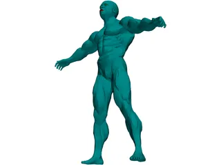 Muscle Man 3D Model preview