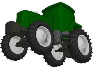 Tractor 3D Model preview