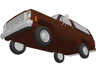 Chevrolet Blazer (1977) 3D Model preview