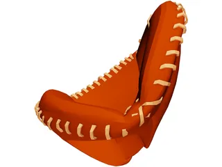 Baseball Catchers Mitt 3D Model preview