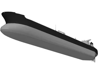 Oil Tanker 3D Model preview