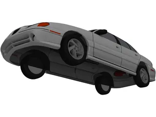 Pontiac Grand Am (1996) 3D Model preview